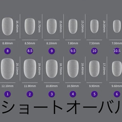 測定用ネイルチップ 2枚目の画像