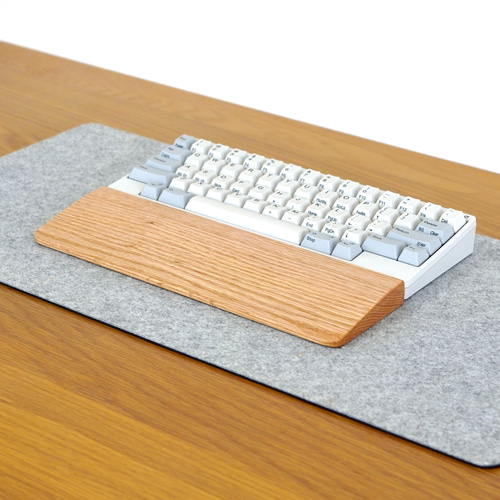 ｳｫﾙﾅｯﾄ・ｵｰｸ無垢材】 HHKB用リストレスト オスモオイル仕上げ