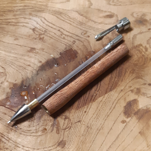 国産金具使用 木軸シャーペン0.5㎜ 受注生産品 ペン・筆記用具 優しい