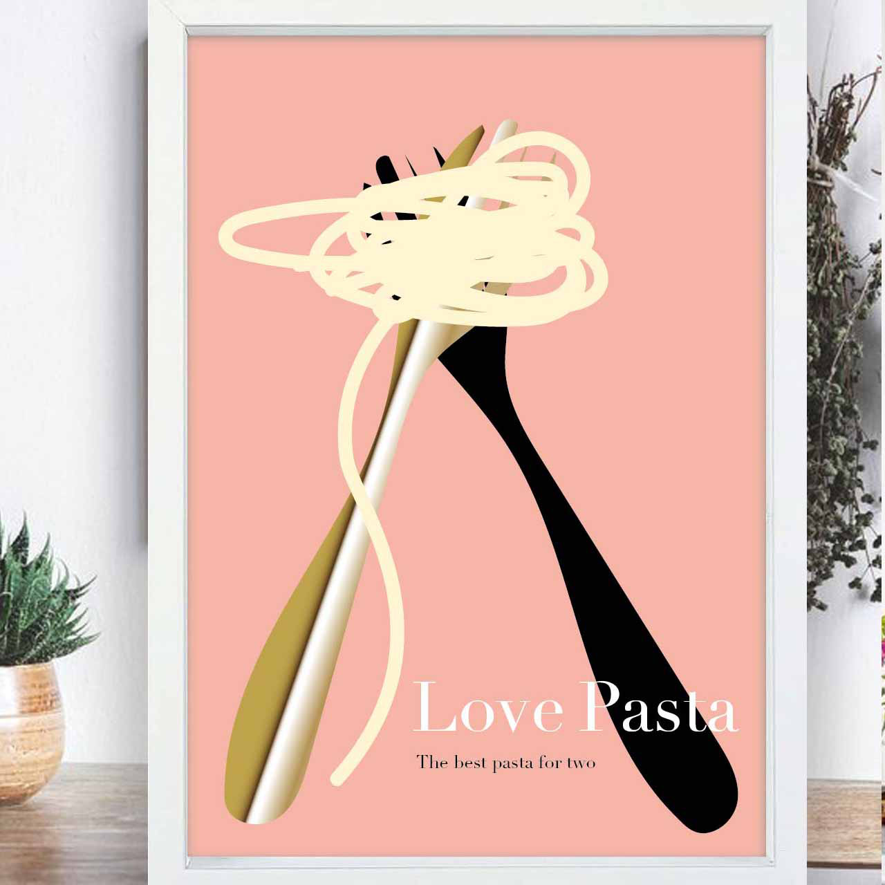 Love Pasta　イラスト　ポスター　A4 A3 A2 A1　アート  　アートポスター　sei検索新着順　2704