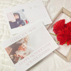 ハガキ【母の日 C】母の日 カレンダー お母さん お義母さん ママ プレゼント ポスター オリジナル 写真 16枚目の画像