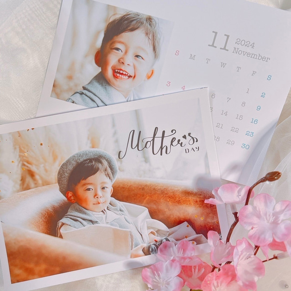 ハガキ【母の日 D】母の日 カレンダー お母さん お義母さん ママ プレゼント ポスター オリジナル 写真 15枚目の画像