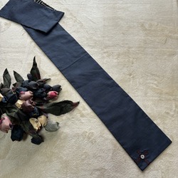 アンティーク大島紬のリバーシブルストール　赤秋名バラ　ギフトに　着物リメイク 2枚目の画像