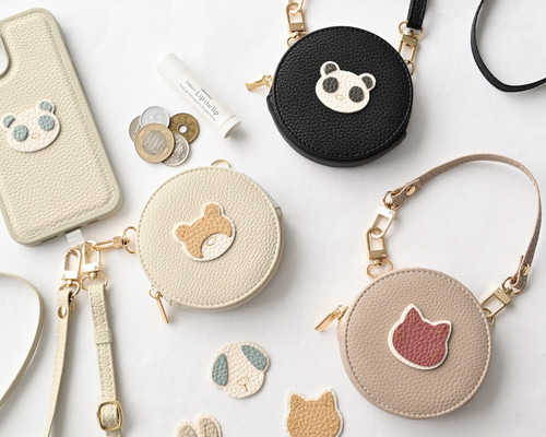 良品　ロエベ　ベラスケス　レザー　ラウンド　丸　ケース　ミニポーチ LOEWE ロエベ コインケース ミニポーチ ヒールポーチ ミニ