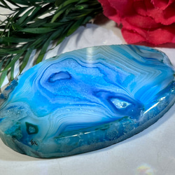 グラフィカル アゲート スライス プレート 瑪瑙 コースター 原石