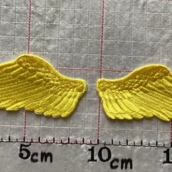 天使の羽 刺繍アイロンワッペン 4枚目の画像
