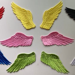 天使の羽 刺繍アイロンワッペン 5枚目の画像