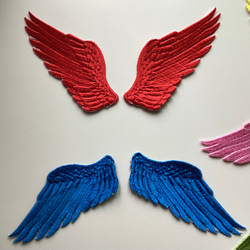 天使の羽 刺繍アイロンワッペン 6枚目の画像