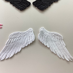 天使の羽 刺繍アイロンワッペン 9枚目の画像