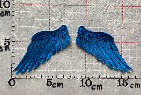 天使の羽 刺繍アイロンワッペン 3枚目の画像