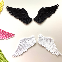 天使の羽 刺繍アイロンワッペン 7枚目の画像