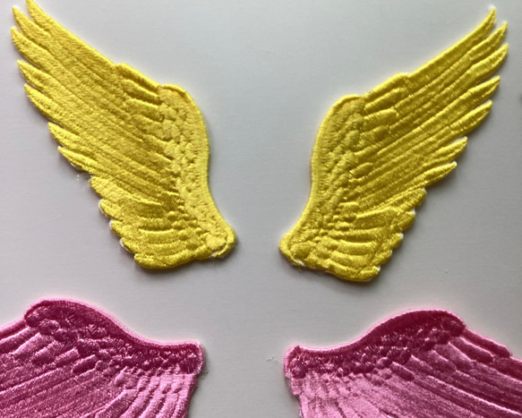 天使の羽 刺繍アイロンワッペン 8枚目の画像