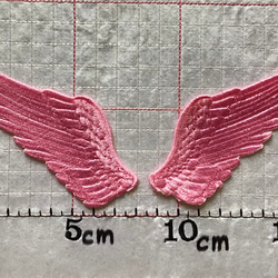 天使の羽 刺繍アイロンワッペン 2枚目の画像