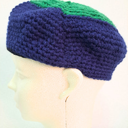 ほかほかベレー帽(青色・緑色) 3枚目の画像