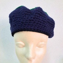 ほかほかベレー帽(青色・緑色) 8枚目の画像