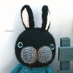 no.2370　Black Rabbit　(黒ウサギ) 2枚目の画像