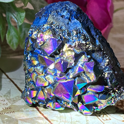 七色の夢໒꒱✨　オーラ　アメジスト　紫水晶　ラフストーン　原石　クラスター 3枚目の画像