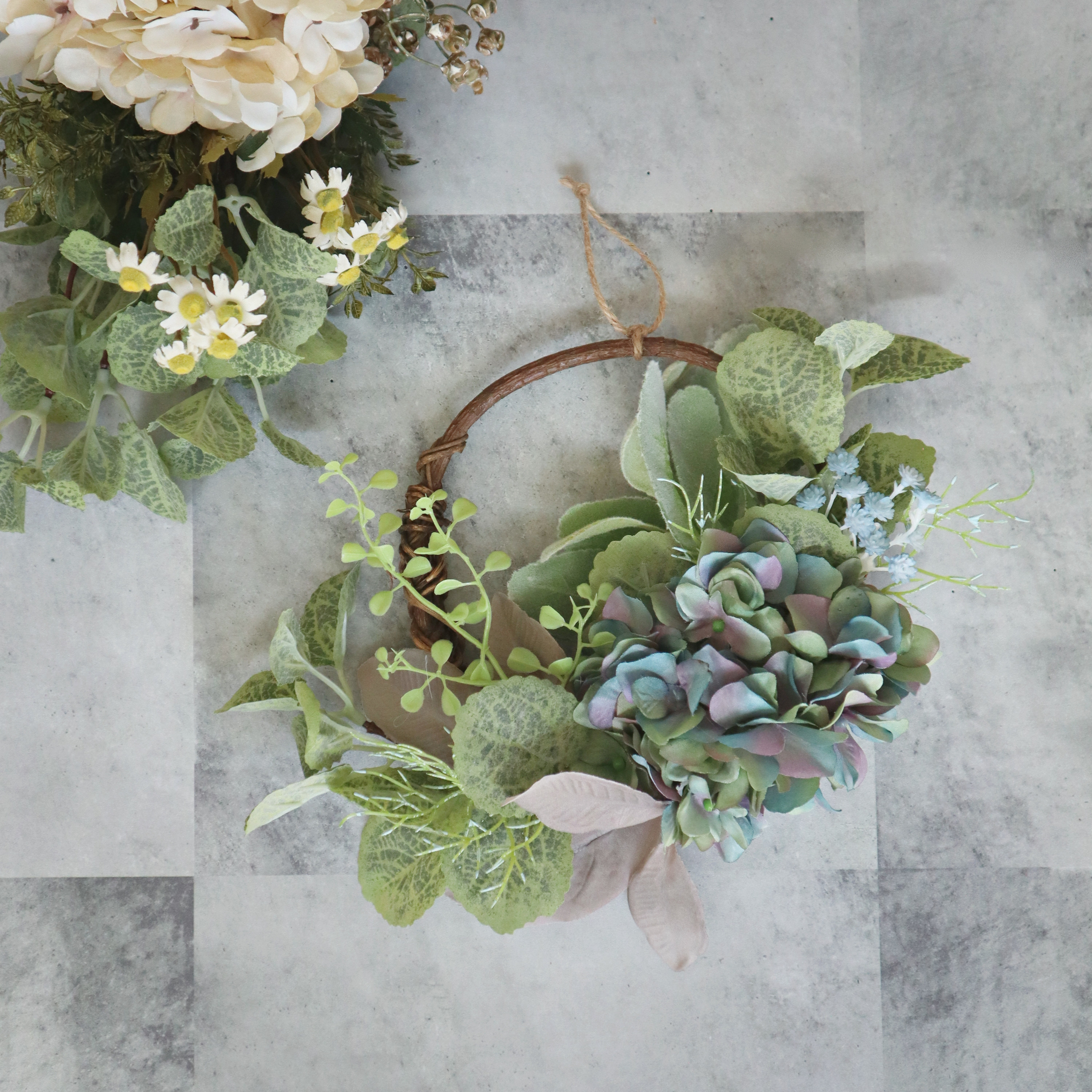 紫陽花リース ☆ antique green リース La Pommeraie 通販