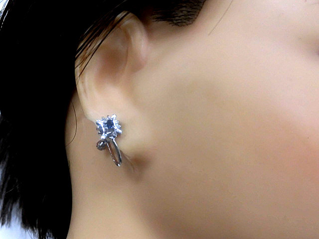 天然石 サファイアイヤリング 　　240101197