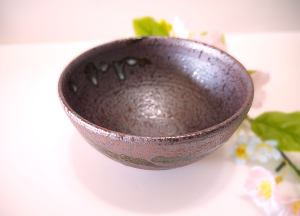 抹茶椀 　雨だれ・鉄さび色　Ⅰ 6枚目の画像