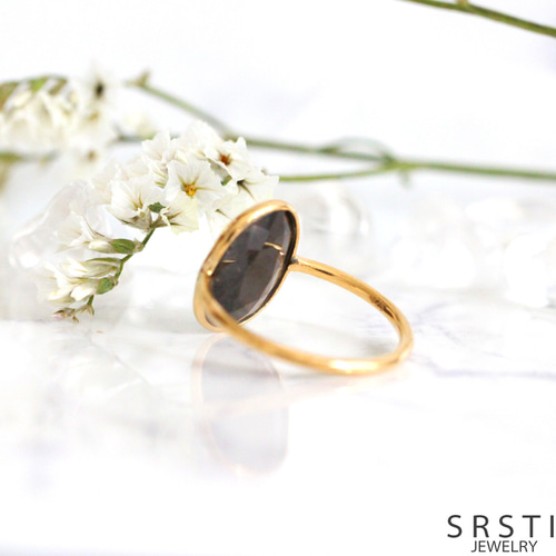 K18 ゴールド リング サファイア レディース 金 K18 カラーゴールドリング〕K18 リング イエローゴールド (幅約