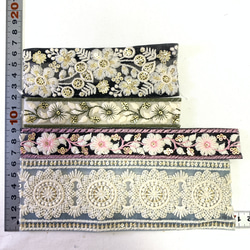 インド刺繍リボン　ハギレパック　R-135 3枚目の画像