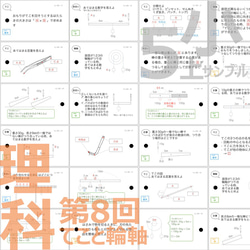 中学受験 暗記カード【5年上 理科 ハーフセット 1-9回】 組分けテスト対策 予習シリーズ 8枚目の画像