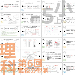 中学受験 暗記カード【5年上 理科 ハーフセット 1-9回】 組分けテスト対策 予習シリーズ 6枚目の画像