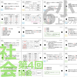 中学受験 暗記カード【6年上 社会 全セット1-17回】予習シリーズ 組分けテスト対策 5枚目の画像