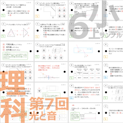 中学受験 暗記カード【6年上 理科全セット1-17回】 予習シリーズ 組分けテスト対策 7枚目の画像