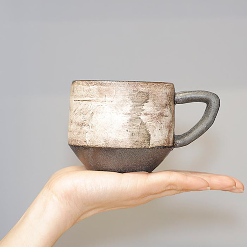 陶器 こけし お皿＆カップセット 手作り陶器 ハンドメイド陶器