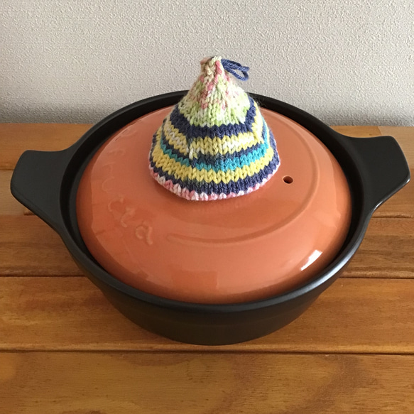 からしかすり格子ふかふか(保温調理)鍋保温カバー＋三角鍋つかみ からしかすり格子ふかふか(保温調理)鍋保温カバー＋三角鍋つかみ