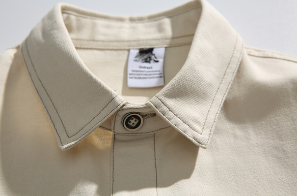 レトロで高品質なシャツゆったりした男性用半袖シャツ W324 11枚目の画像