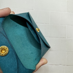 【訳あり】本革 コインケース  ウルトラマリン ミニ財布 6枚目の画像