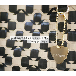 2024年1番人気！天然木ハンドルの手提げ2WAYプラカゴバッグ　S＋サイズ花柄ブラック×ミルクティベージュ 7枚目の画像