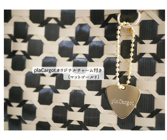 2024年1番人気！天然木ハンドルの手提げ2WAYプラカゴバッグ　S＋サイズ花柄ブラック×ミルクティベージュ 7枚目の画像