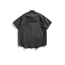 アウトドア系キャンプ風コート復古シャツメンズ夏の半袖シャツ W325 8枚目の画像