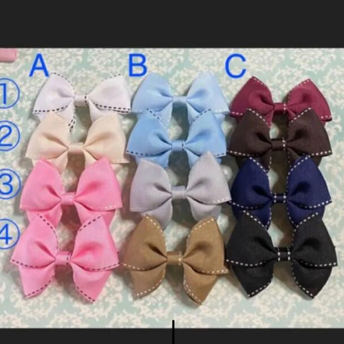 リボンバッグ トートバッグ 選べるリボンカラー ラインストーン付き