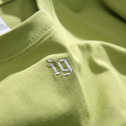 シンプルなデザインの刺繍丸襟綿tシャツ男女ゆったり夏の半袖tシャツ W326 14枚目の画像