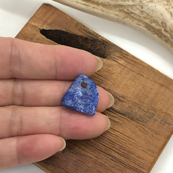 13,3ct Lapis Lazuri ラピスラズリ LL-18 ビーズ アフガニスタン産 ナチュラル 天然石 7枚目の画像