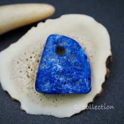 13,3ct Lapis Lazuri ラピスラズリ LL-18 ビーズ アフガニスタン産 ナチュラル 天然石 1枚目の画像