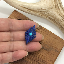 17,65ct Lapis Lazuri ラピスラズリ&ターコイズ  LL-19 ルース スリーピングビューティー 5枚目の画像