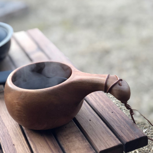 木のマグカップ ククサ KUKSA 27 ウォールナット材 キャンプ
