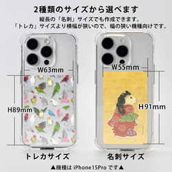 インナーシート iPhone Android スマホ クリアケース アレンジに ペンギン 花 ボタニカル かわいい 楽器 5枚目の画像