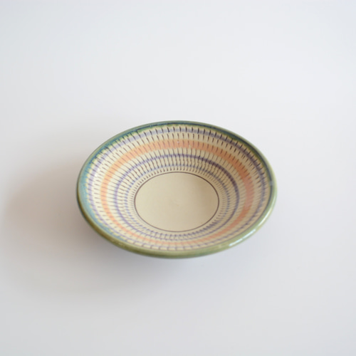 やちむん 幸陶器】飛びカンナ 4寸皿 ピンク 小皿 いち商店 通販