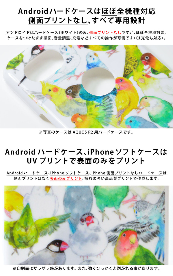 ハードケース Android対応  絵画 モルモット AQUOS Galaxy xperia 6枚目の画像