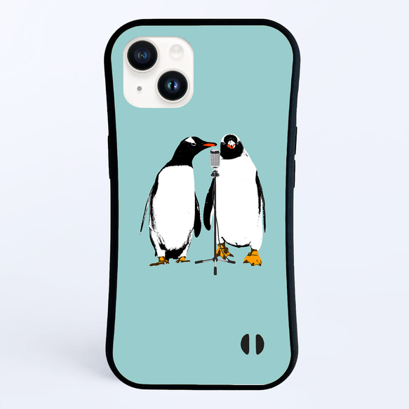 [iPhone グリップケース] comedian penguin 1枚目の画像