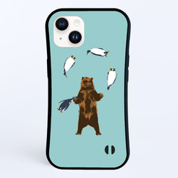 [iPhone 握把殼] 熊與企鵝雜耍 第1張的照片