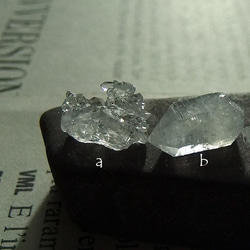水晶原石一粒ピアス10 4枚目の画像