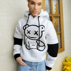 1/6人形用服 デニムブールジャケットバービーケンサイズ その他人形